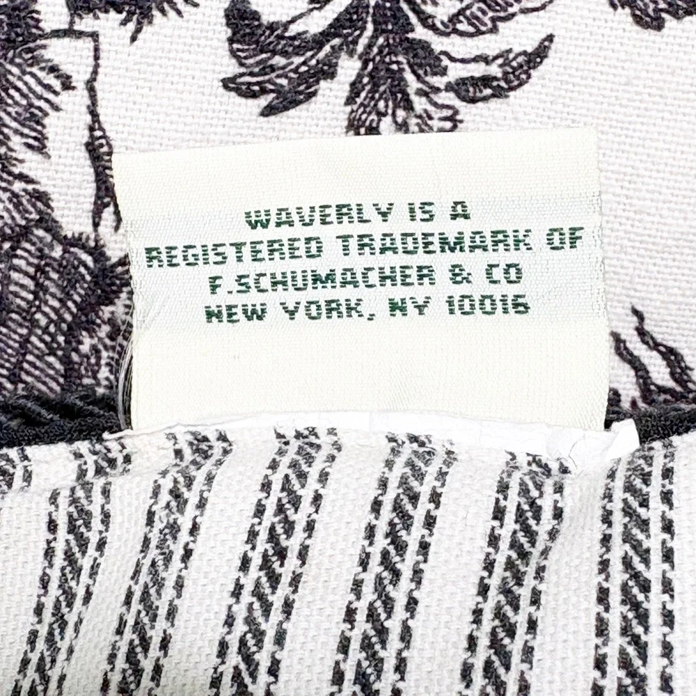 Waverly Reversible Toile de Jouy Ticking Stripe Quilt Brown Cream Full Size